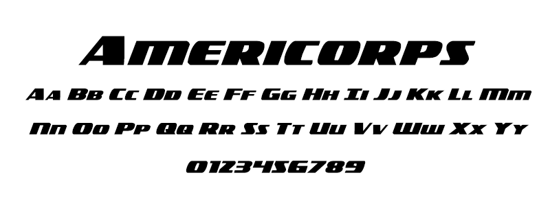 Sans: Americorps font Sans: Americorps font