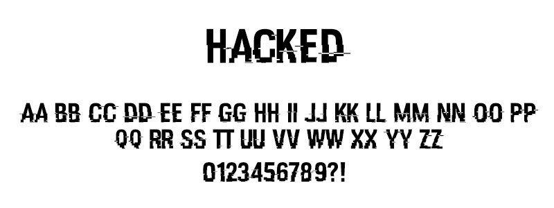 Pop: Hacked (Watch Dogs) font