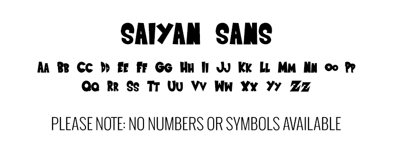 pop: Saiyan Sans (Dragon Ball Z) font