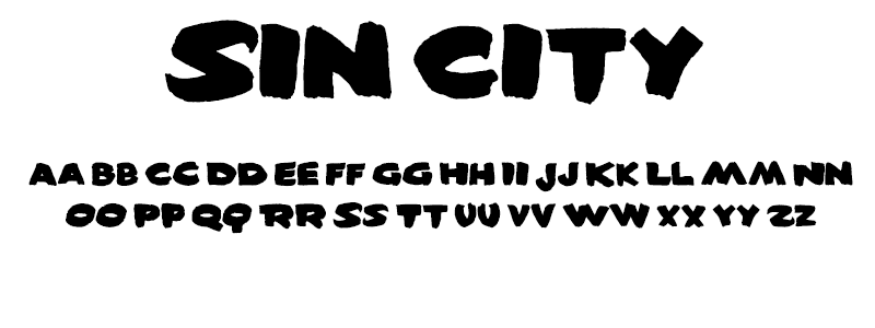 Pop: Sin City (Sin City) font